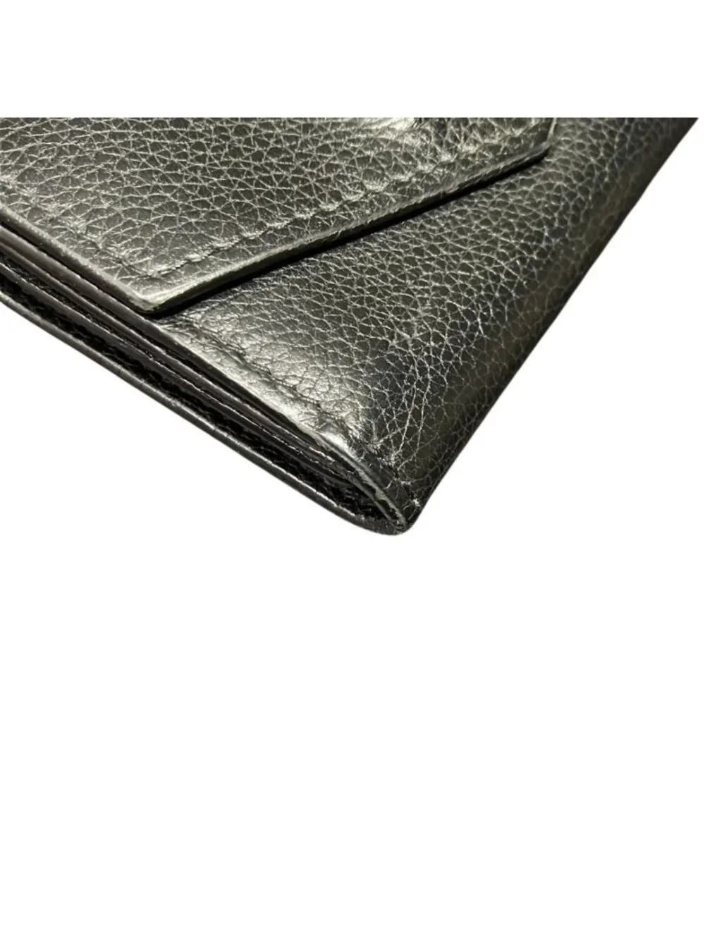 Louis Vuitton Portefeuille Lock Mini Taurillon Trifold Wallet Leather
